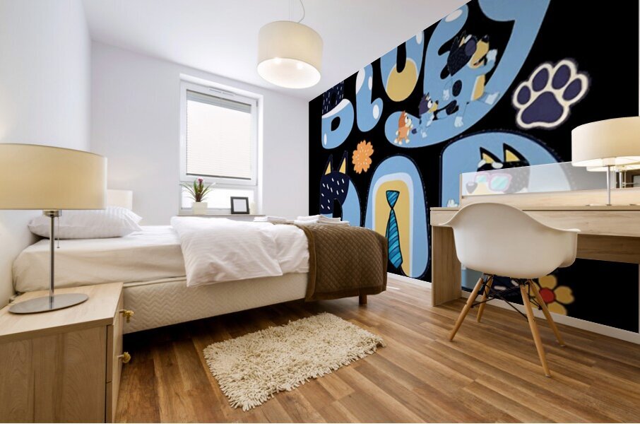 Bluey 8 Mural print