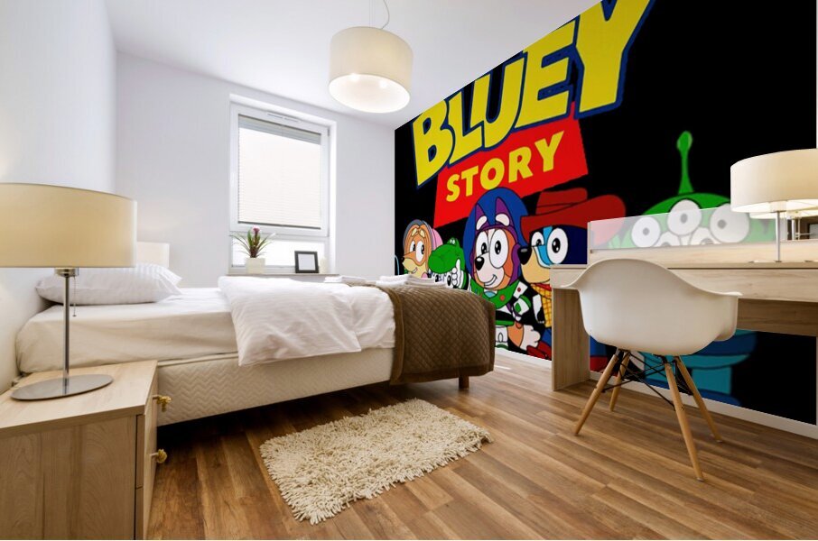 Bluey 52 Mural print