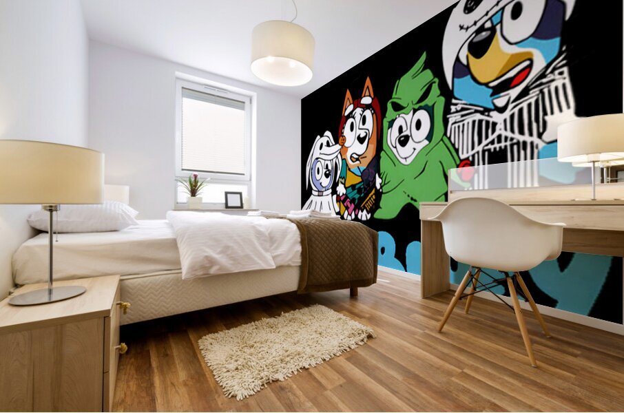 Bluey 64 Mural print