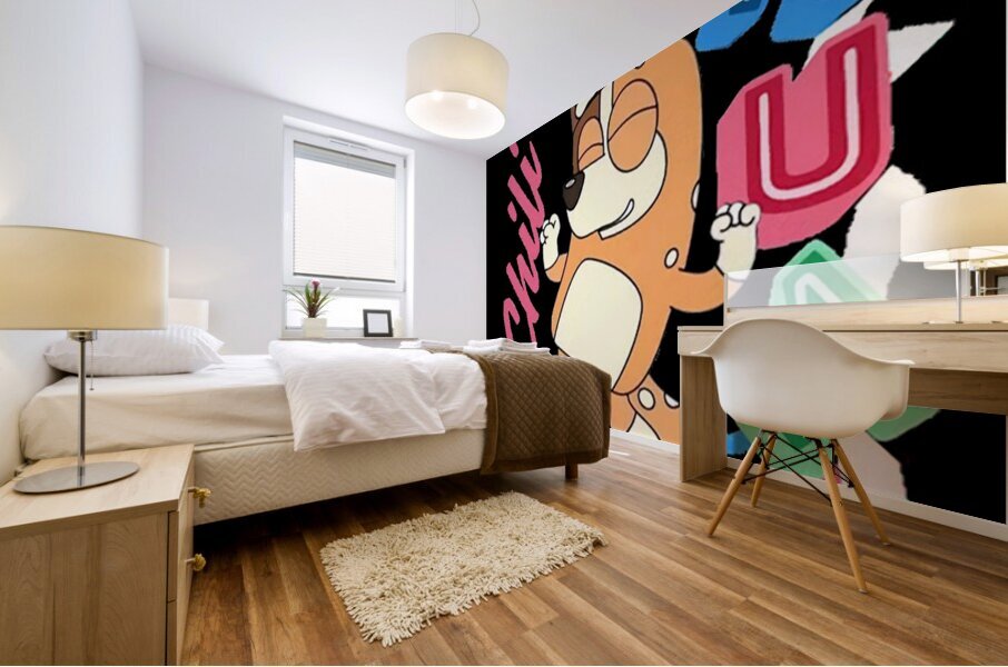 Bluey 67 Mural print