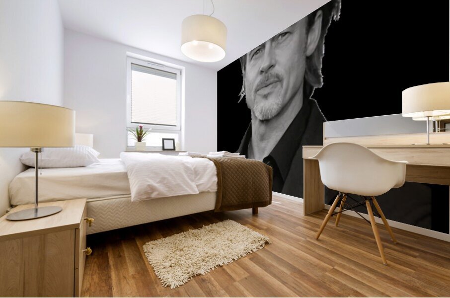 Brad Pitt 24 Mural print