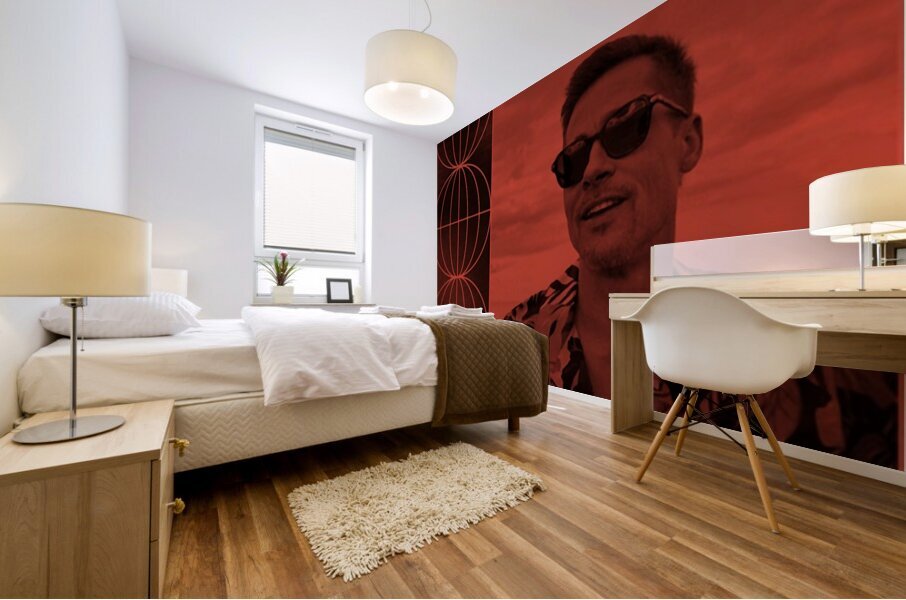 Brad Pitt 25 Mural print