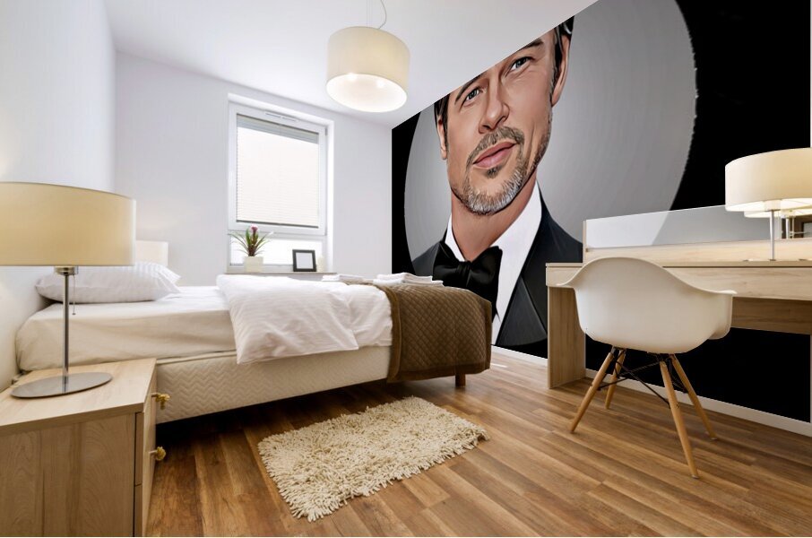 Brad Pitt 40 Mural print