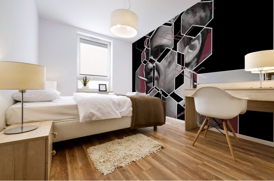 Brad Pitt 45 Mural print