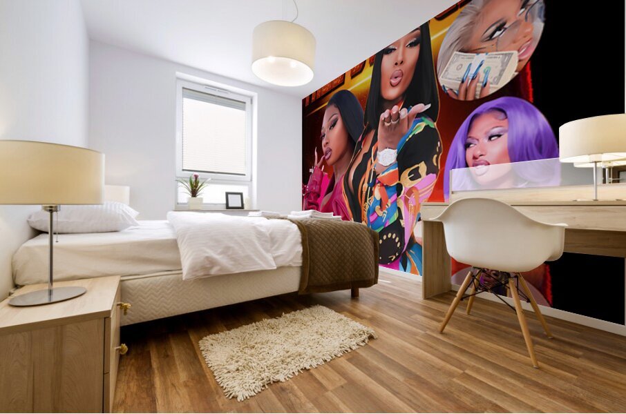 Cardi B 6 Mural print