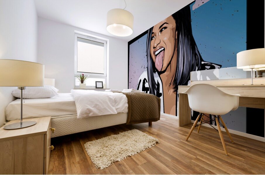 Cardi B 8 Mural print