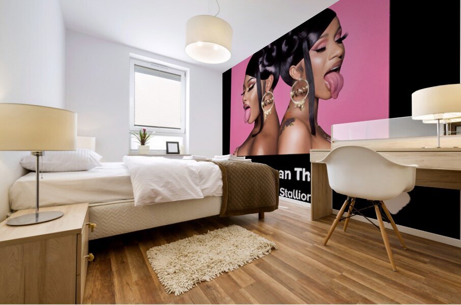 Cardi B 10 Mural print