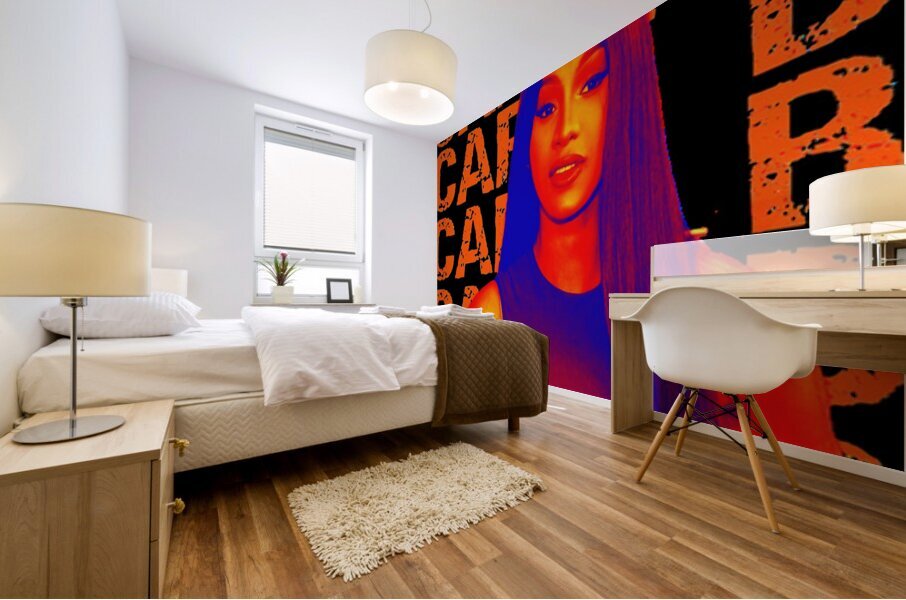 Cardi B 27 Mural print