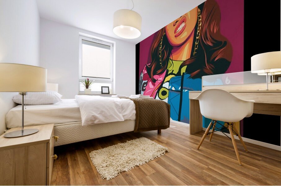 Cardi B 28 Mural print
