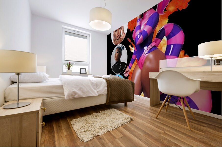 Cardi B 32 Mural print