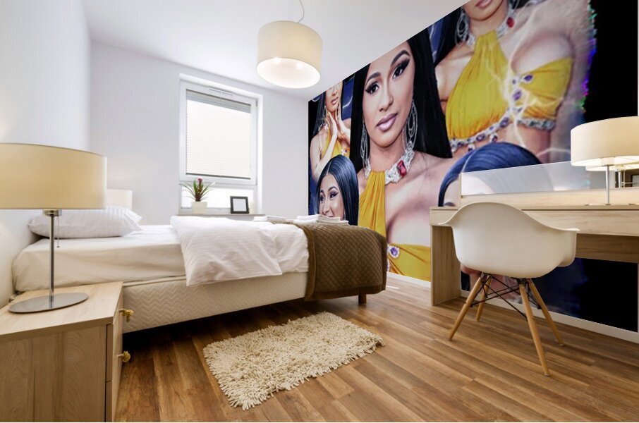Cardi B 33 Mural print