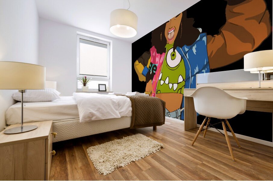 Cardi B 44 Mural print
