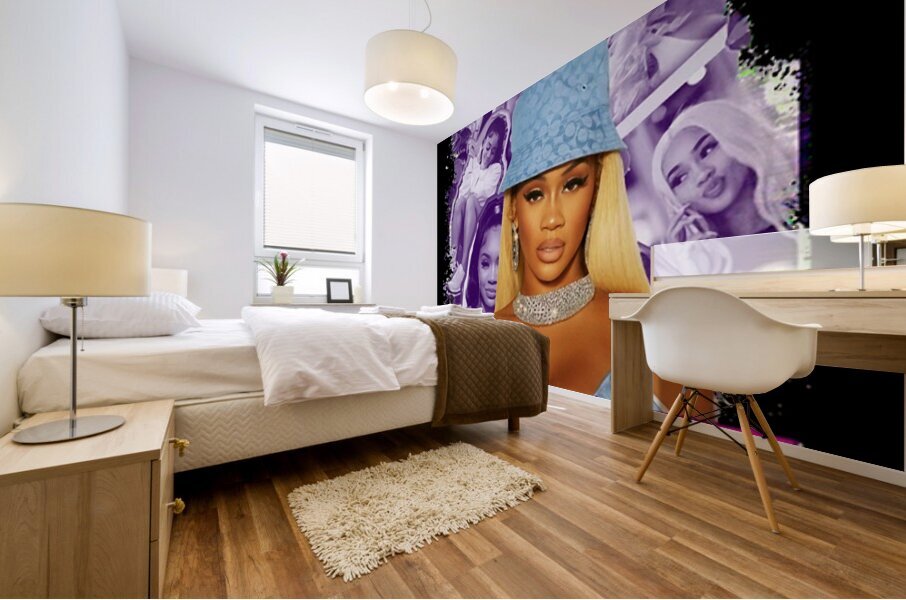 Cardi B 55 Mural print