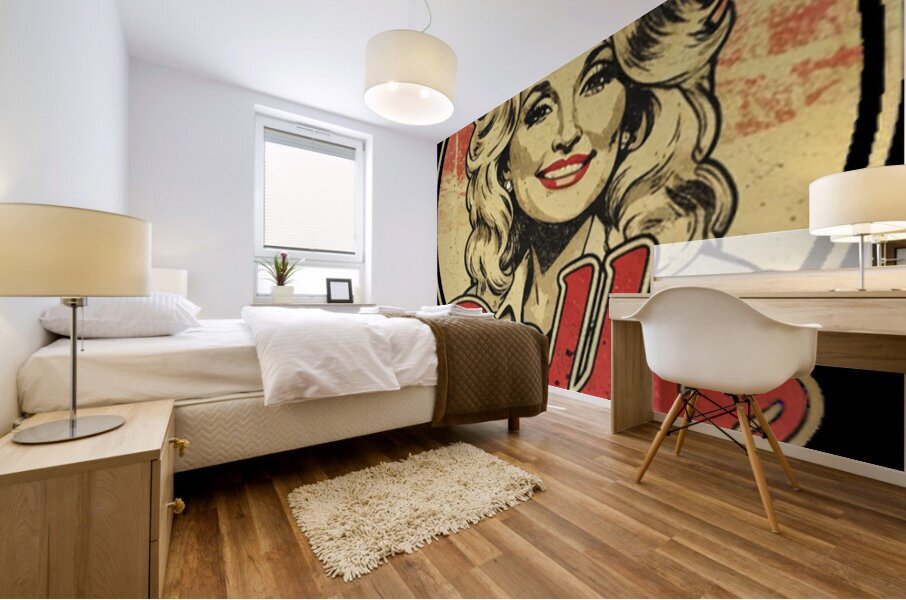Dolly Parton 24 Mural print