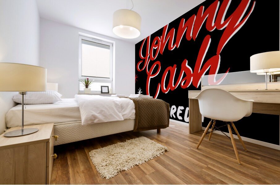 Johnny Cash 2 Mural print