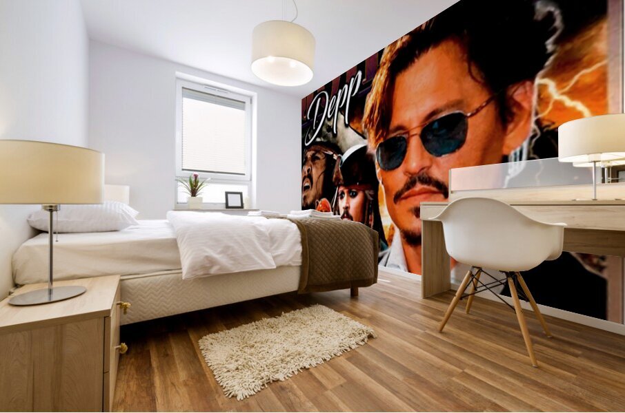 Johnny Depp 37 Mural print