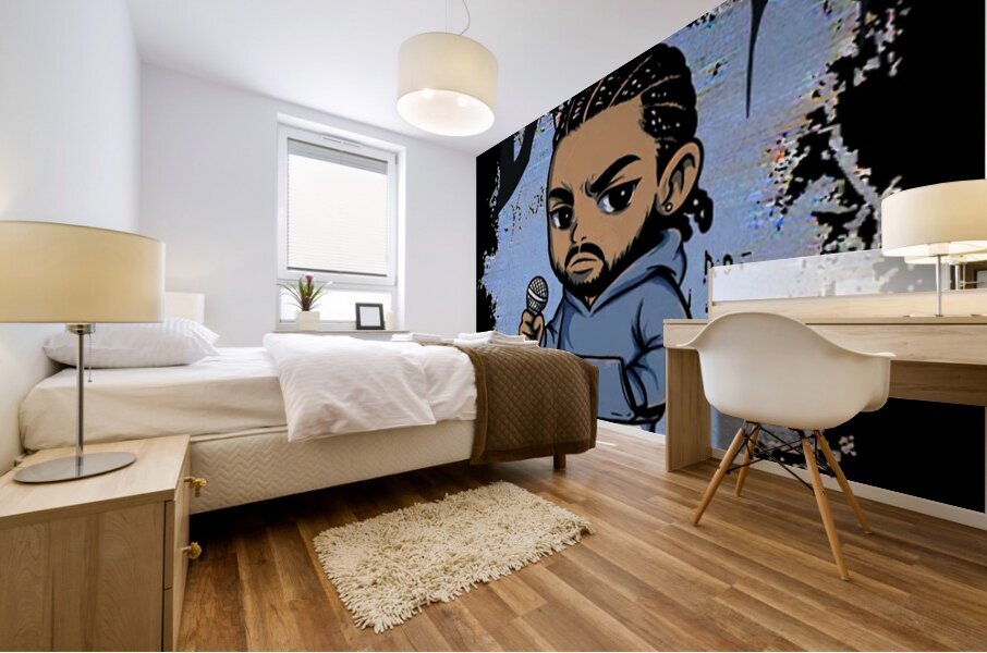 Kendrick Lamar 15 Mural print