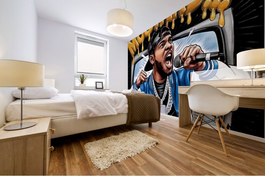 Kendrick Lamar 50 Mural print