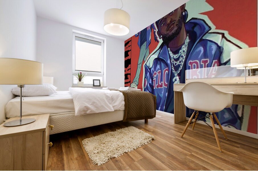 Kendrick Lamar 52 Mural print