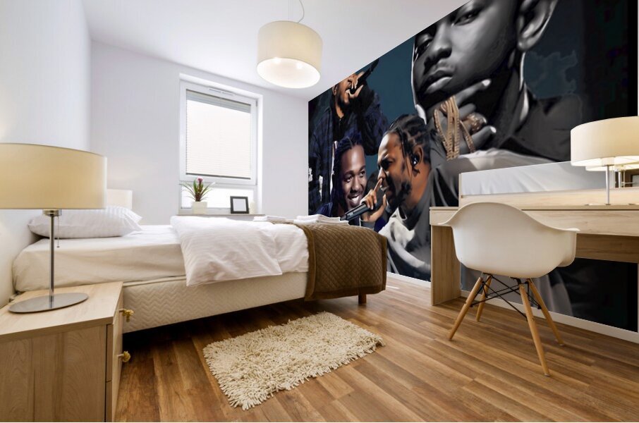 Kendrick Lamar 4 Mural print