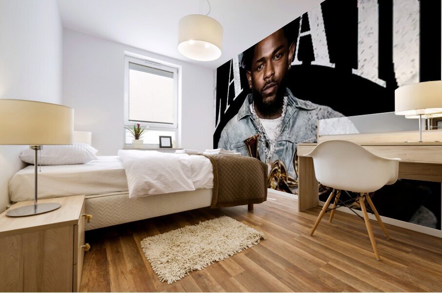 Kendrick Lamar 34 Mural print