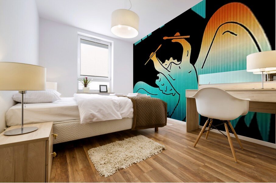 Led Zeppelin 45 Mural print