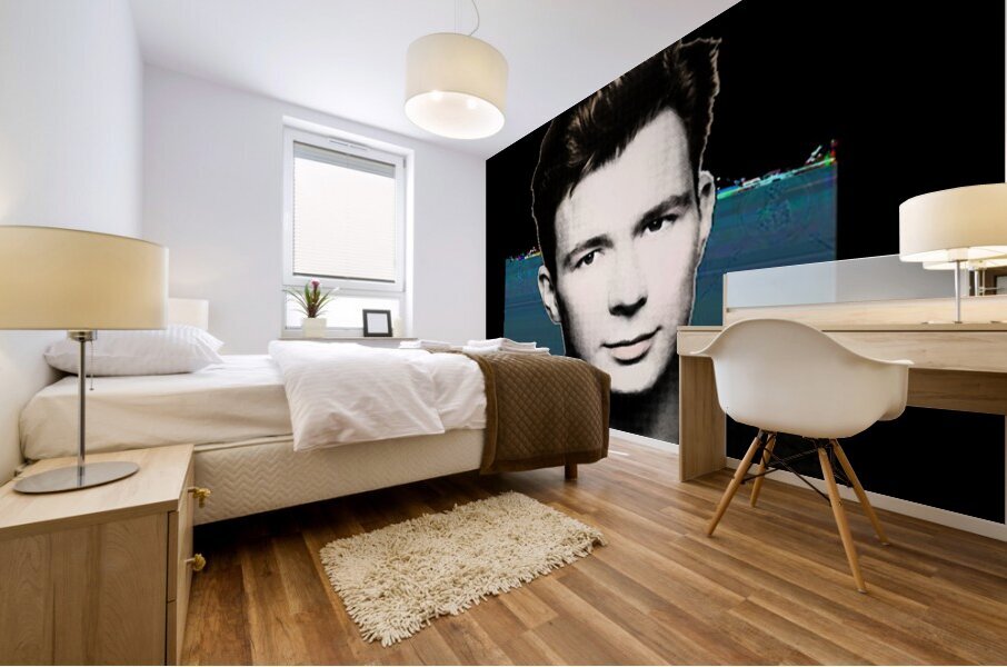 Rick Astley 2 Mural print