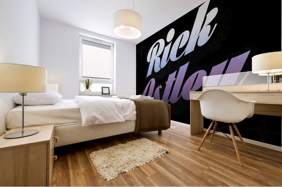 Rick Astley 16 Mural print