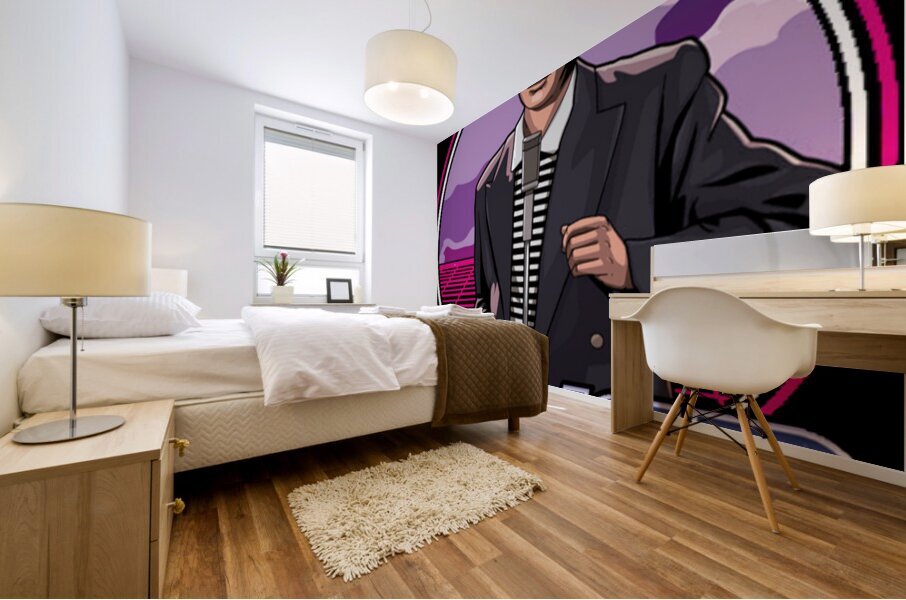 Rick Astley 19 Mural print
