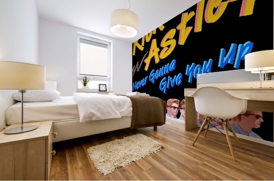 Rick Astley 20 Mural print