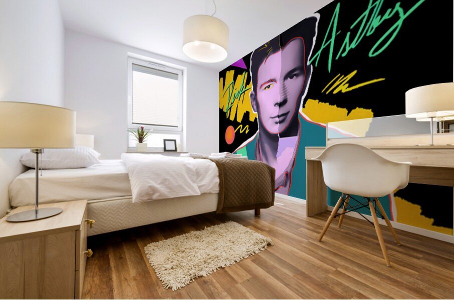 Rick Astley 25 Mural print