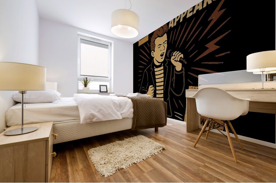 Rick Astley 26 Mural print