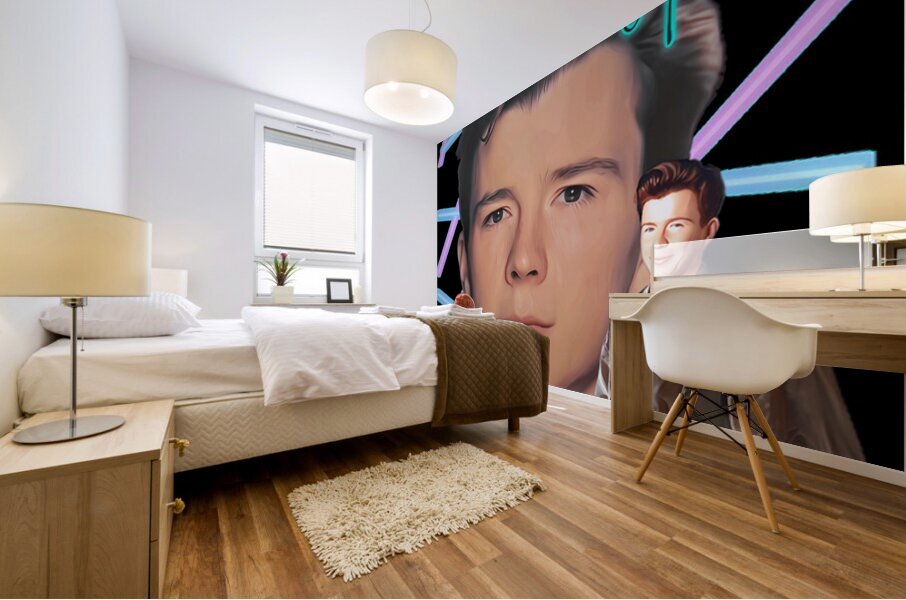 Rick Astley 39 Mural print