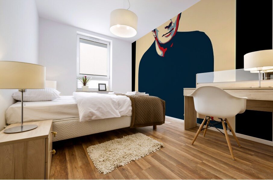 Rick Astley 42 Mural print