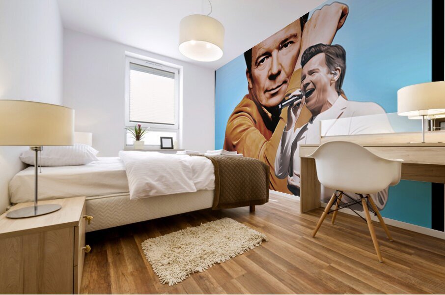 Rick Astley 47 Mural print