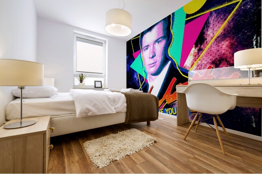 Rick Astley 53 Mural print