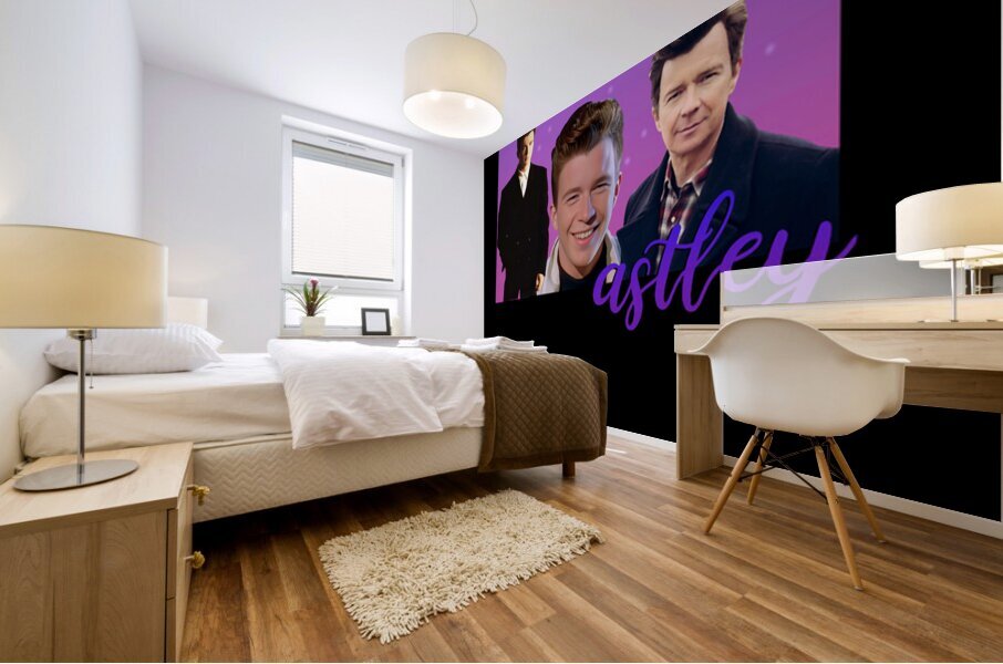 Rick Astley 54 Mural print