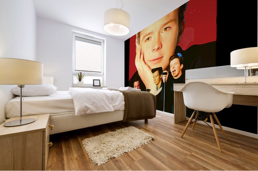 Rick Astley 57 Mural print