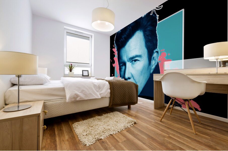 Rick Astley 59 Mural print