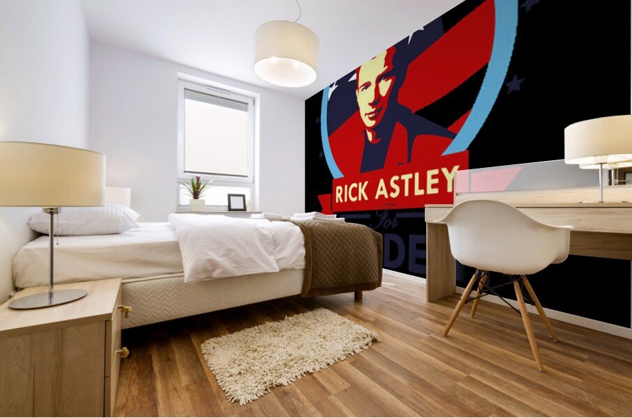 Rick Astley 63 Mural print