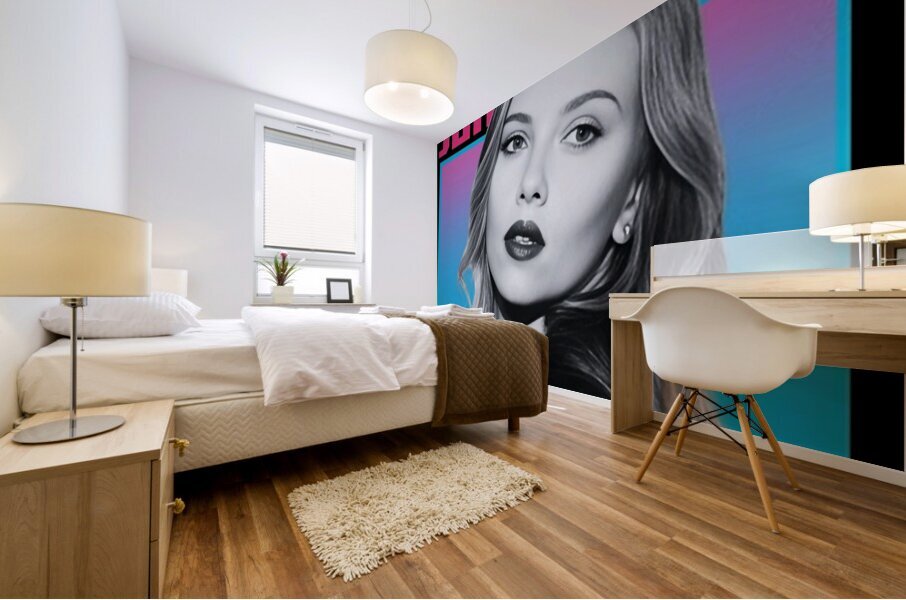 Scarlett Johansson 9 Mural print