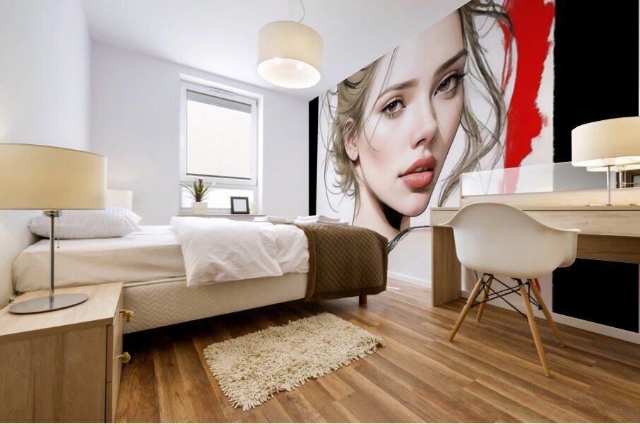 Scarlett Johansson 13 Mural print