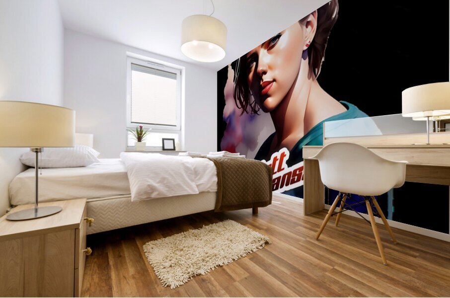 Scarlett Johansson 17 Mural print