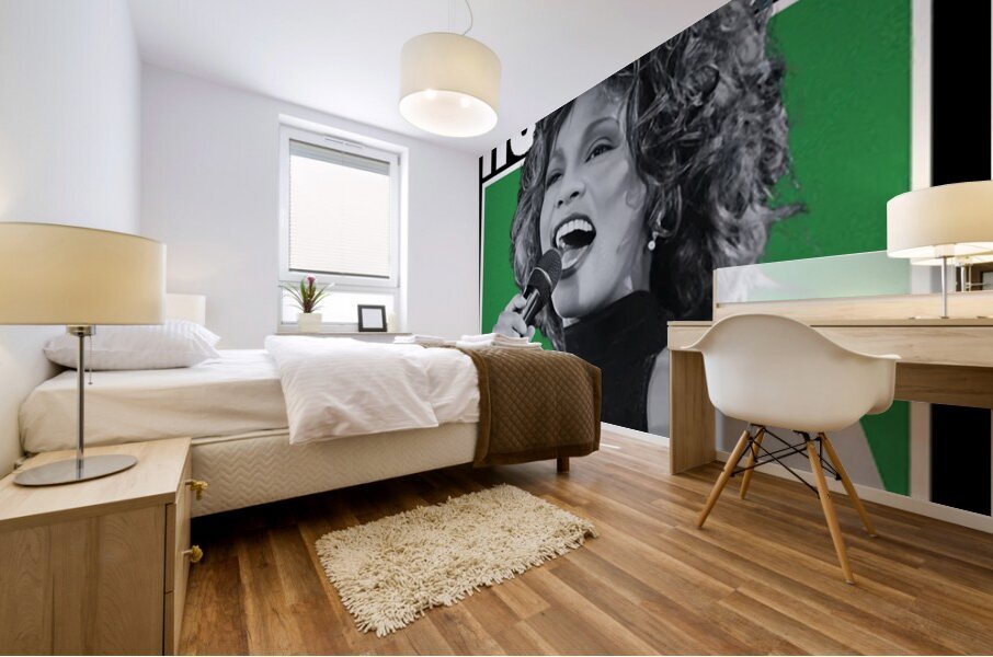 Whitney Houston 24 Mural print
