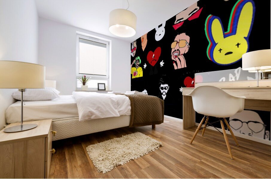 Bad Bunny 28 Mural print