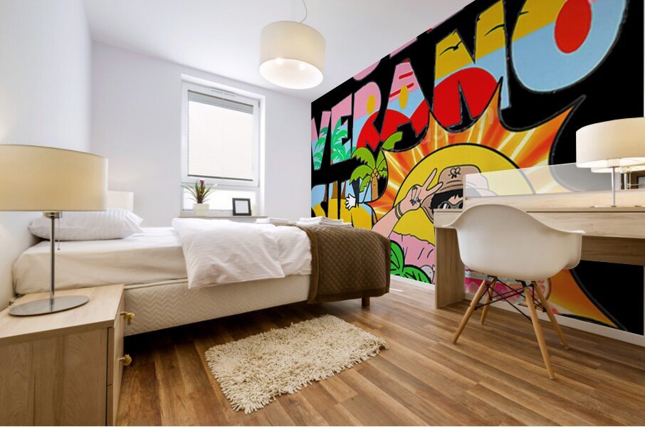 Bad Bunny 3 Mural print