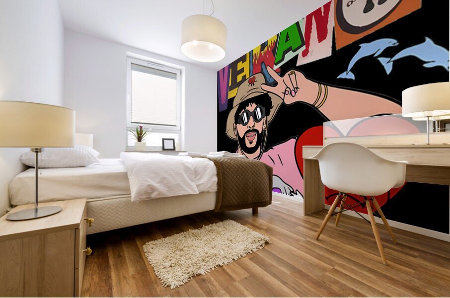 Bad Bunny 27 Mural print
