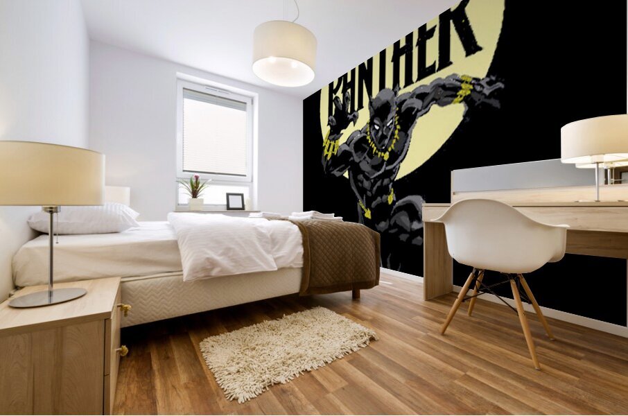 Black Panther 7 Mural print