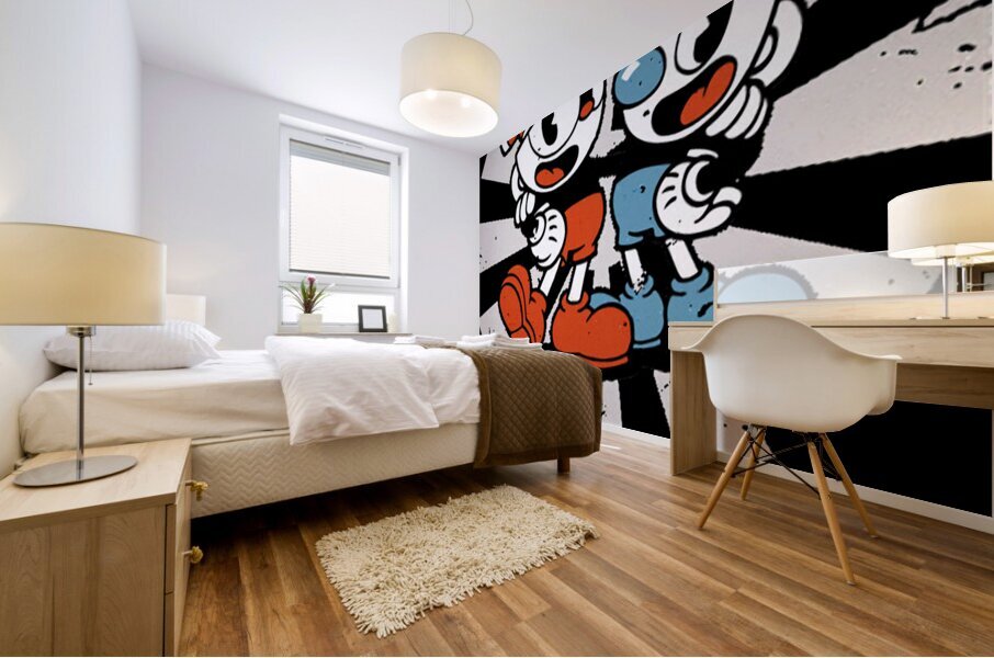 Cuphead 34 Mural print