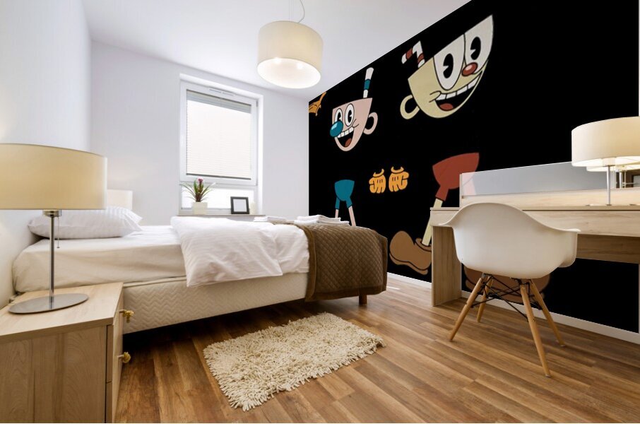 Cuphead 45 Mural print
